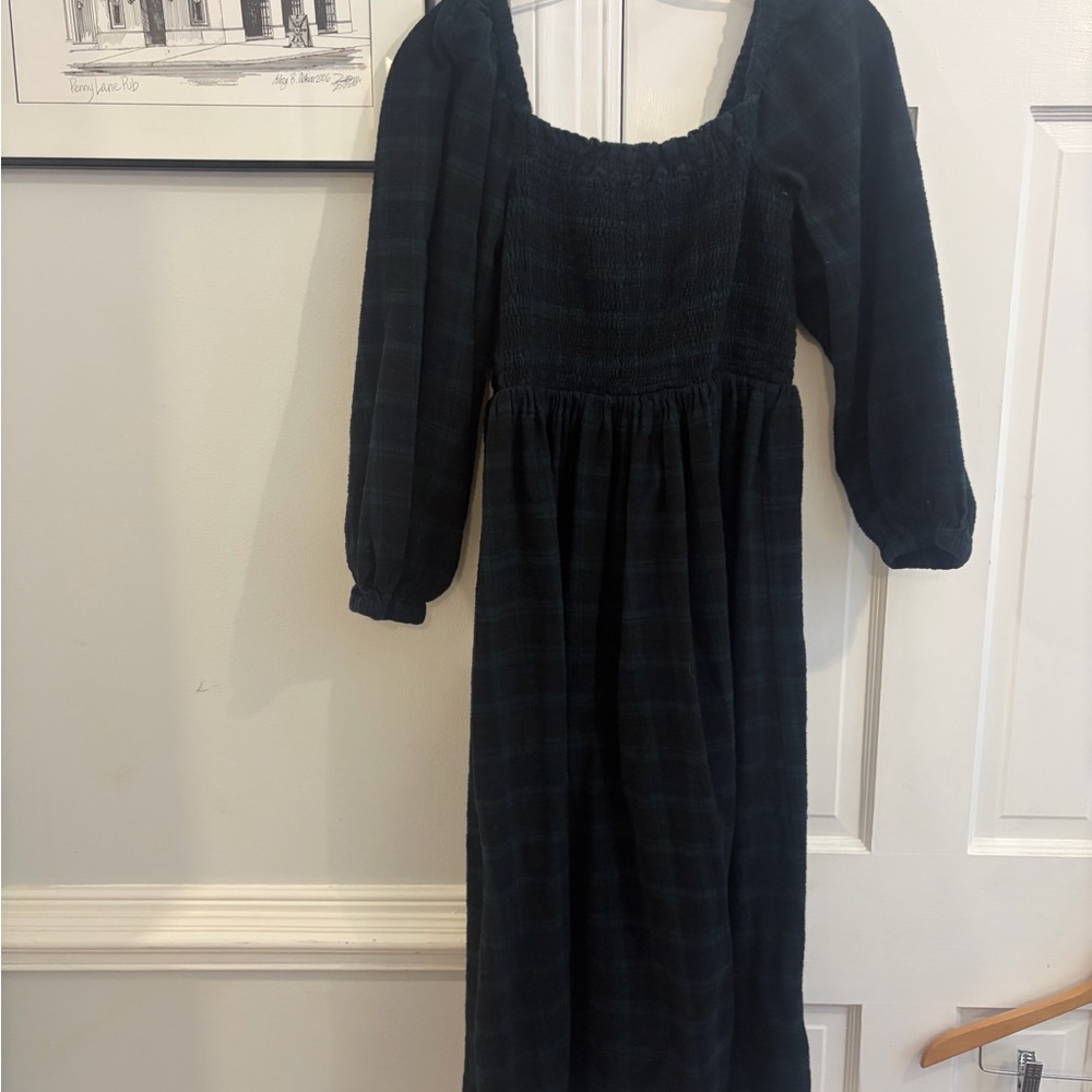 J. Crew Dark Green Dress